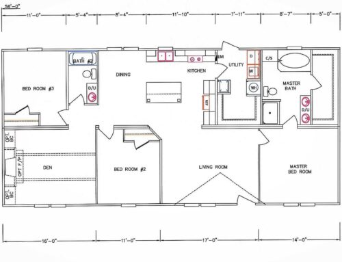 3 Bedroom Floor Plan: MD-51